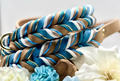 Lanoli Fettlederhalsband "Strandfeeling" mit Paracord - Gold
