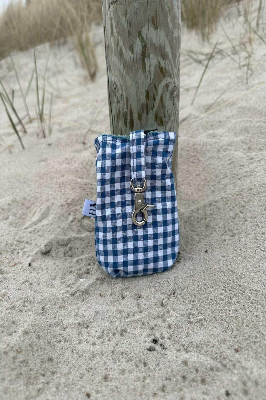 H& kleiner Leckerlibeutel "Karo Blau-weiß"